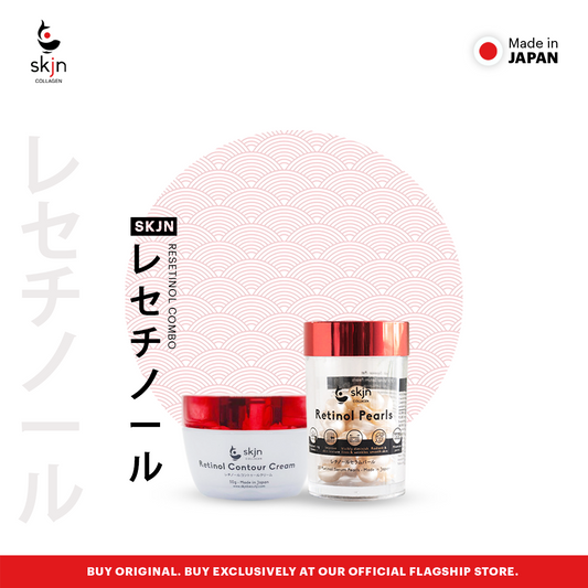 Skin Resetinol Duo - Retinol Contour Cream Moisturizer and Retinol Pearl Serum Capsules 30s