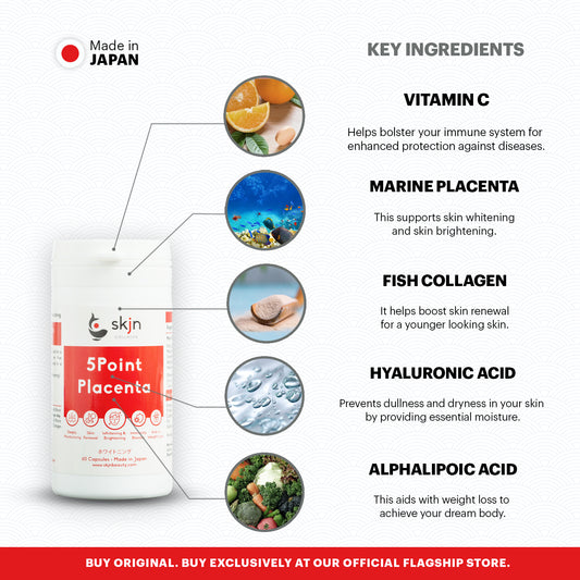 SKJN 5Point Placenta 60 Capsules Supplements